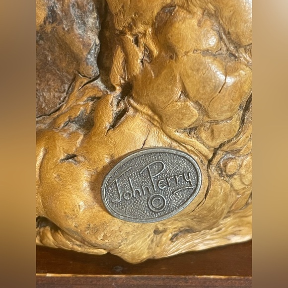 Large John Perry Single Seal On Drift Wood Sculpture - Picture 7 of 14